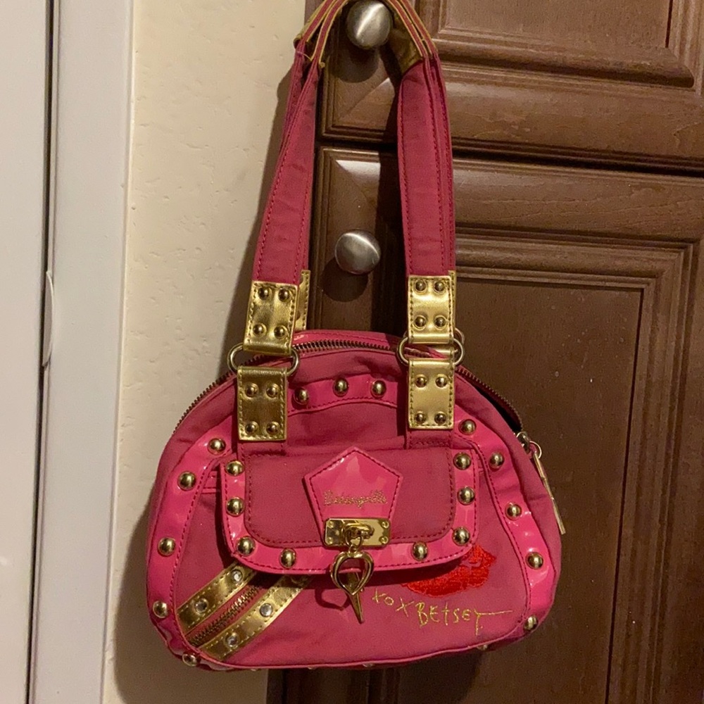 Betsey Johnson small pink handbag